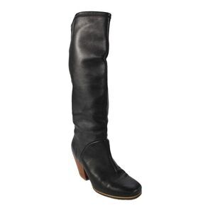 Rachel Comey Women's Block Heel Leather Knee High Boots Black Size 6
